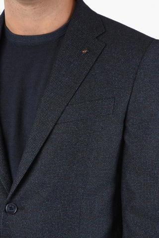 CC COLLECTION Micro Houndstooth RIGHT Virgin Wool Blend Suit