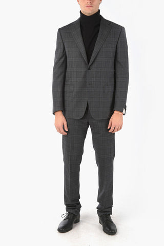 District Check MANTUA Virgin Wool Suit