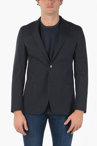 CC COLLECTION Cotton Blend RIGHT Blazer with Beetle Brooch