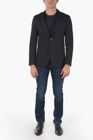 CC COLLECTION Cotton Blend RIGHT Blazer with Beetle Brooch