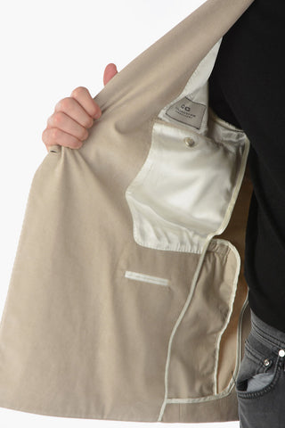 CC COLLECTION Blazer doppiopetto REWARD in Velour a Coste con Revers a Lancia