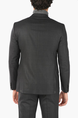 CC COLLECTION Windowpane Check RIGHT Virgin Wool Suit
