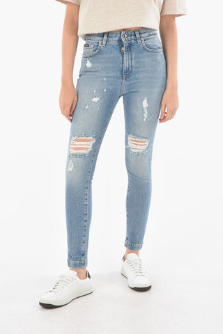 Jeans AUDREY Distressed Slim Fit