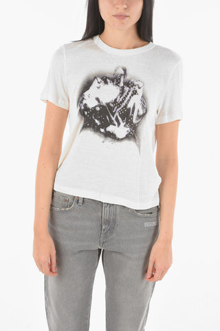 T-shirt with Jewel Application