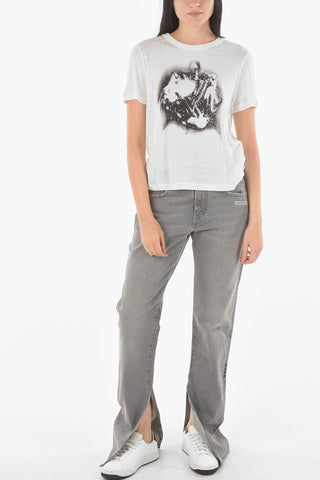 T-shirt with Jewel Application