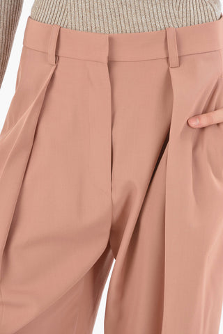Pantaloni Palazzo ad 1 Pince con Passanti
