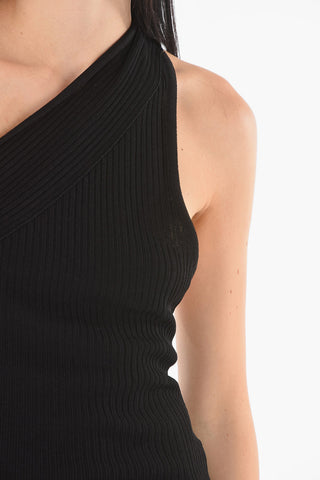One-Shoulder Ribbed Top