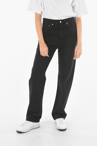 5 Pocket High-waisted Straight Fit Denims