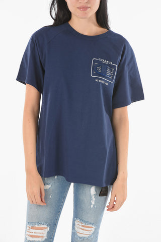 COACH X CHAMPION T-Shirt Girocollo in Cotone con Logo