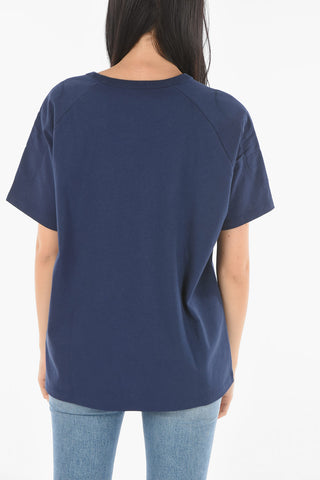 COACH X CHAMPION T-Shirt Girocollo in Cotone con Logo