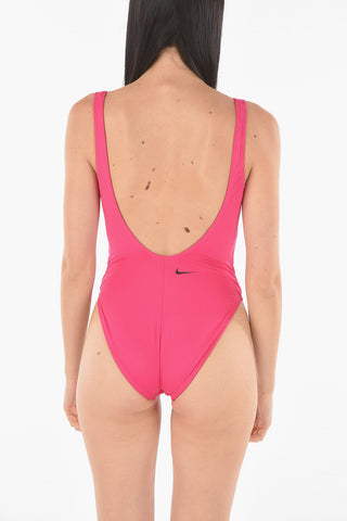 One-Piece Swimsuit With Logo Print