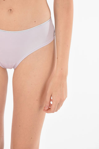 Woven Detail Lycra Slip
