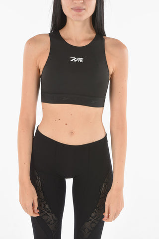 Crop Top Sportivo VB con Logo Stampato