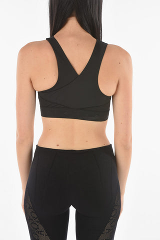 Crop Top Sportivo VB con Logo Stampato