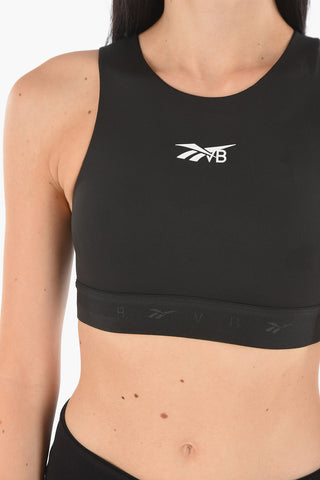 Crop Top Sportivo VB con Logo Stampato