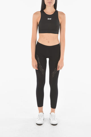 Crop Top Sportivo VB con Logo Stampato