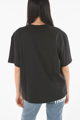 Crew Neck Logoed Cotton T-Shirt