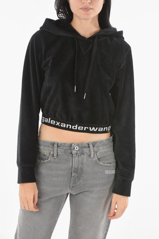 Corduroy Cropped Hoodie