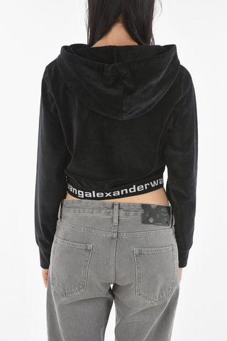 Corduroy Cropped Hoodie