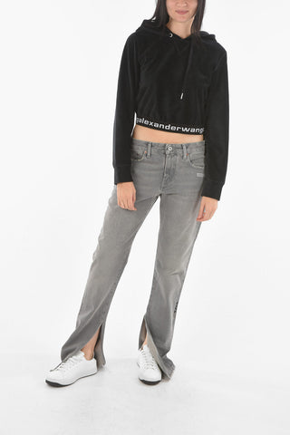 Corduroy Cropped Hoodie
