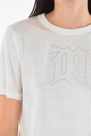 T-shirt with Jewel Application