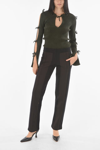 Drawstring Waist 2 Pockets Pants