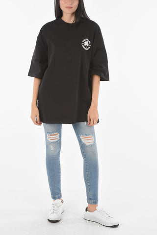 Printed Cotton Oversized T-Shirt