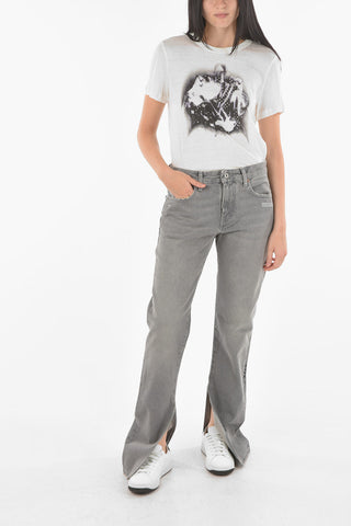 Ankle Split Slim Fit Jeans