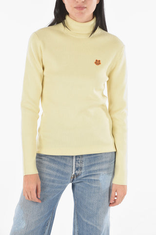 Maglia a collo alto TIGER CREST a costine