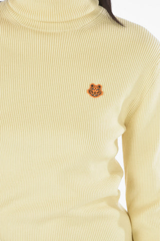 Maglia a collo alto TIGER CREST a costine