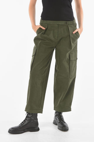 Pantaloni Cargo a Vita Bassa
