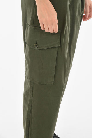 Pantaloni Cargo a Vita Bassa