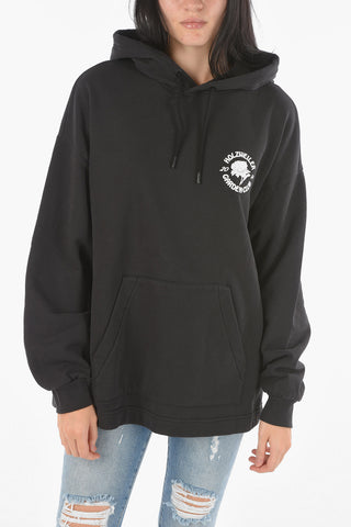 Printed Logo Brushed Cotton Hoodie