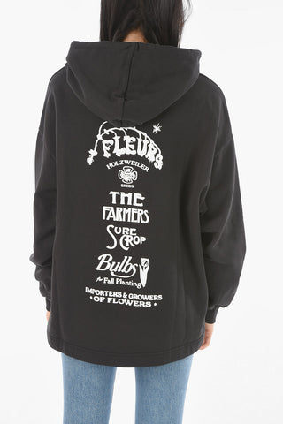 Printed Logo Brushed Cotton Hoodie