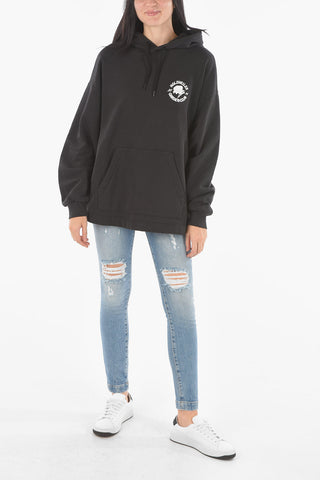 Printed Logo Brushed Cotton Hoodie