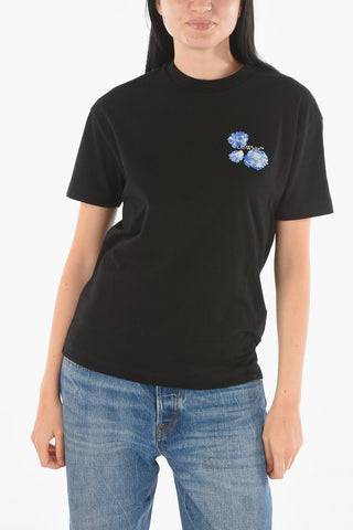 embroidered crew-neck t-shirt