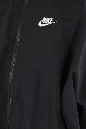 Oversized Windbreaker Jacket With 2 Pockets And Zip Closure
