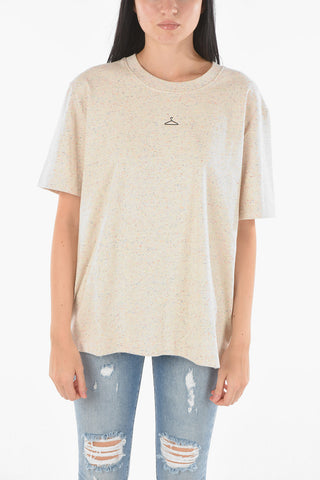 T-Shirt Girocollo in Cotone Oversized Fit