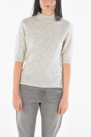 Short Sleeve DUFFY Sweater with Roll Neck