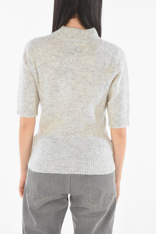 Short Sleeve DUFFY Sweater with Roll Neck