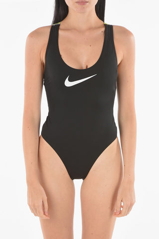 Logo Printed One Piece Swimsuit