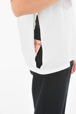 Side Hole PREMIUM Crew-neck T-shirt