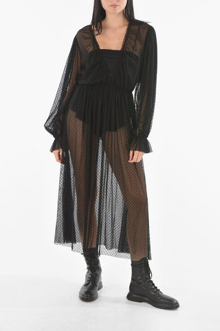 vestito a pois ENTANTE con body removibile