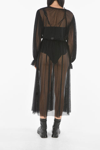 vestito a pois ENTANTE con body removibile