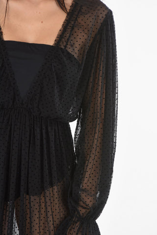 vestito a pois ENTANTE con body removibile