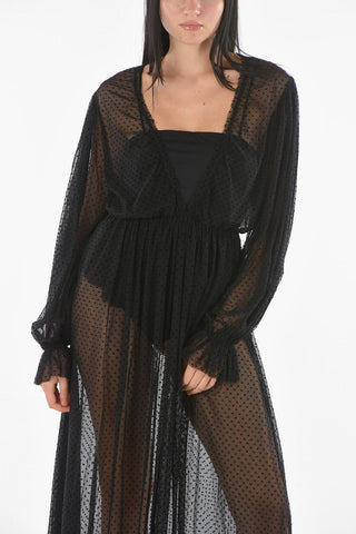 vestito a pois ENTANTE con body removibile