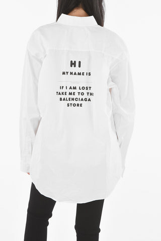 Printed Oversize Shirt with Marker in Set
