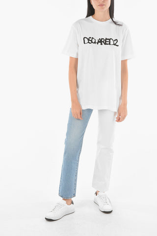 logo printed solid color I SMOKE FIT t-shirt