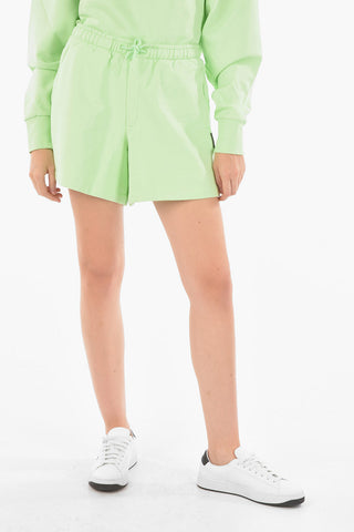Elastic Wastband Cotton Shorts with Drawstring