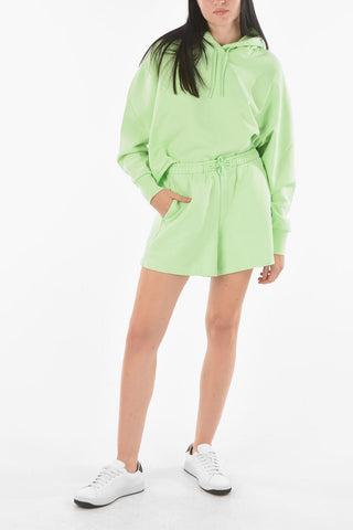 Elastic Wastband Cotton Shorts with Drawstring